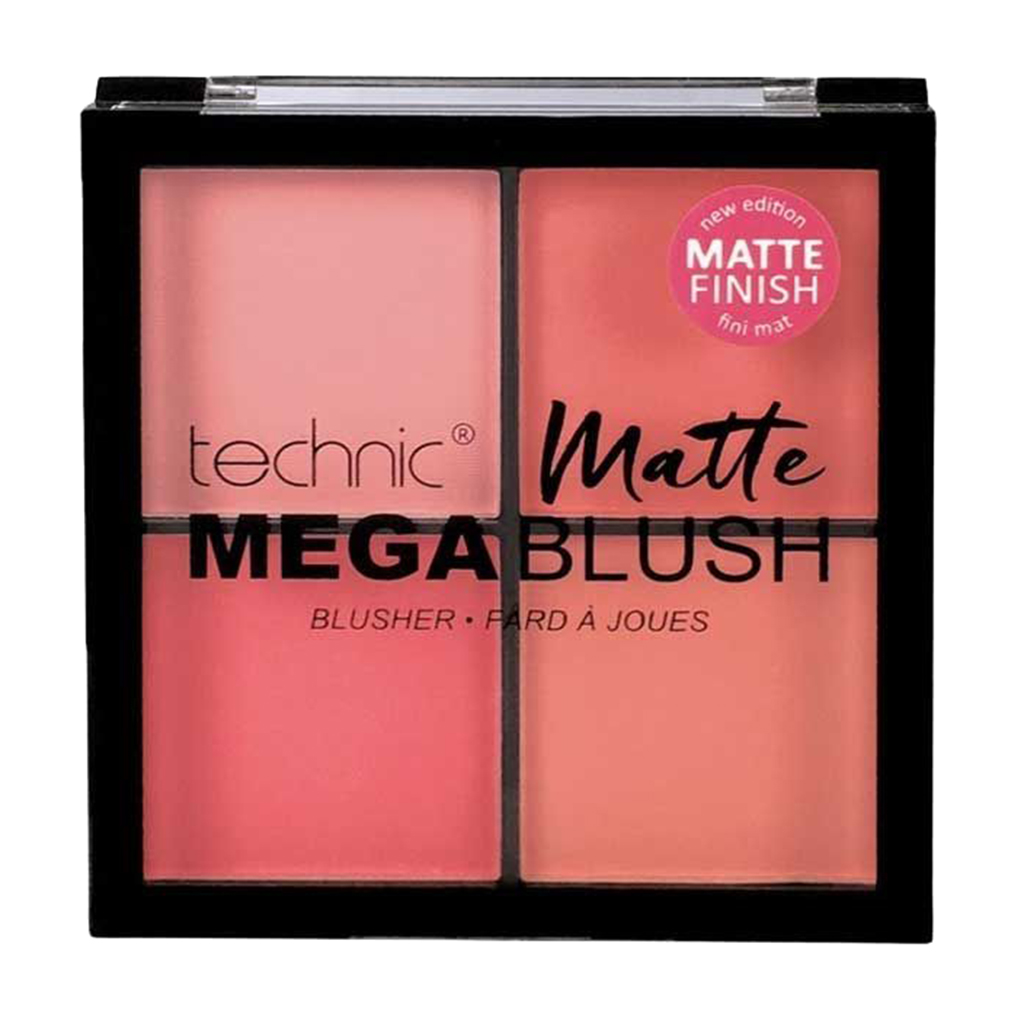 Палетка рум'ян для обличчя technic Matte Finish Mega Blush, 11.2 г
